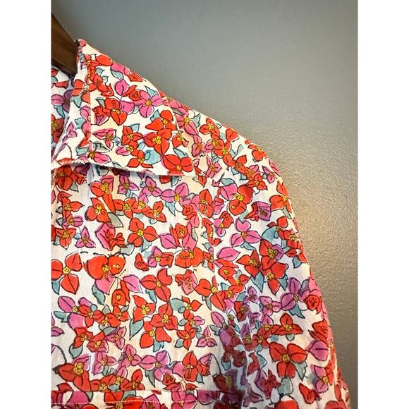 Roberta roller rabbit floral button down - Picture 3 of 5
